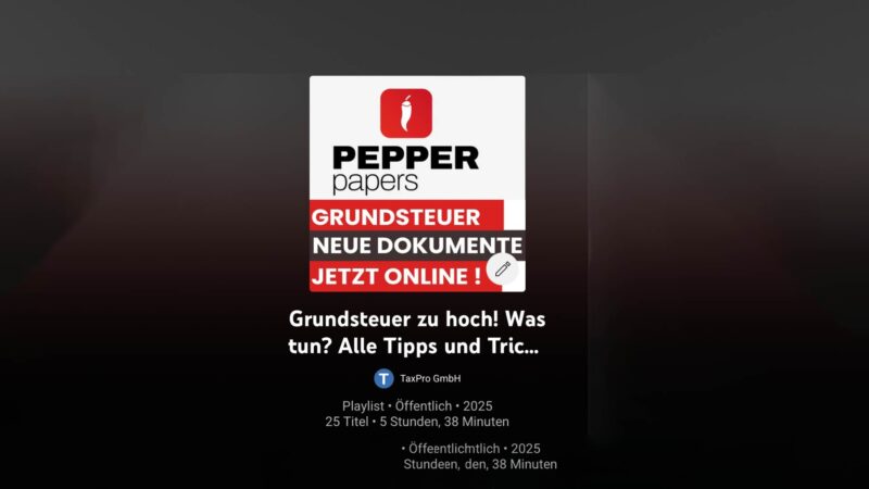 Symboldbild Grundsteuer Podcast: Das musst du wissen