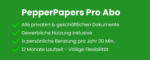 Abbonamento a PepperPapers Pro